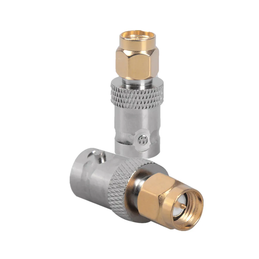 SMA To BNC Connectors Type Male Female RF Connector Adapter Test Converter Kit Set -65 to +165 degrees C