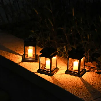 

Path Garden With Clip Lawn Hanging Night Waterproof Decoration Candle Star Light Lamp Decora Led Solar Rechargeable light