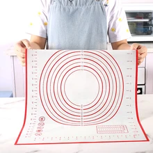 Large Silicone Kneading Pad Non-Stick Surface Rolling Dough Mat with Scale Kitchen Cooking Pastry Sheet Bakeware Baking Tools