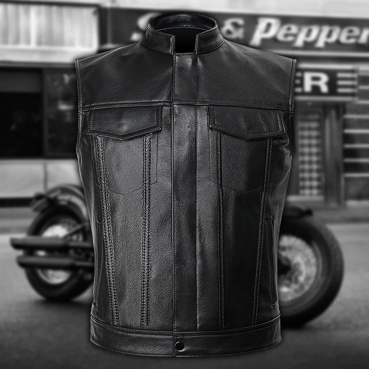 Ass Gas или Grass Мужская однотонная кожаная куртка в стиле панк, мотоциклетная черная мотоциклетная жилетка, короткие пальто