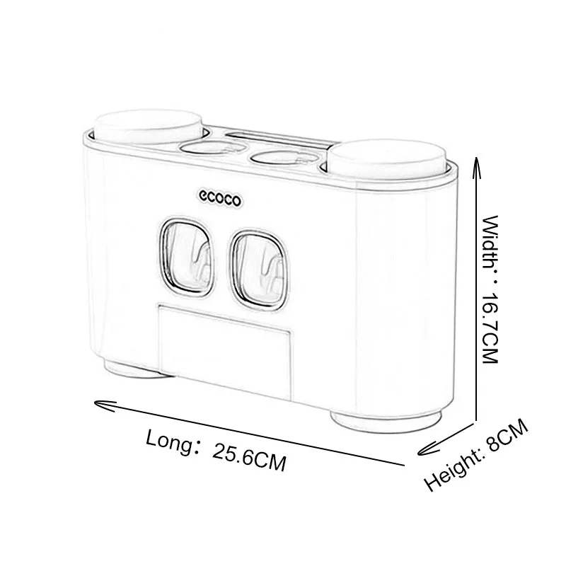LEDFRE пластиковая автоматическая выжималка для зубной пасты диспенсер набор с