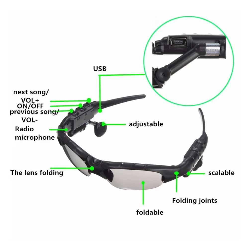 Умные беспроводные Bluetooth уличные спортивные солнцезащитные очки с наушниками управление наушниками MP3 Музыкальные солнцезащитные очки