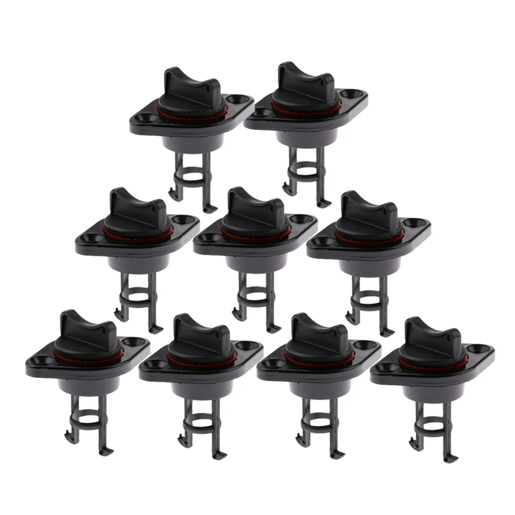 9x Marine Boat Canoe Nylon Fiber Drain Plug Replacement Fits 25mm