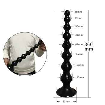 Long Anal Beads Ball Butt Plug Big Buttplug Prosate Massager Dildo Dilator Female Masturbator Adult Sexy Toys for Men Women Gay 2