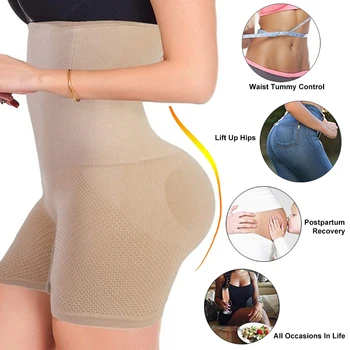 

Seamless High Waist Underpants Lose Weight Bodysuit Slimming Ladies Body Shaper Fat Burning Tummy Control Shapewear