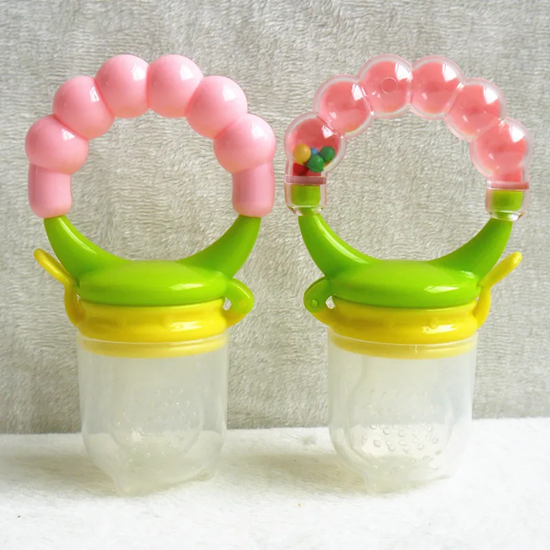 Безопасные Детские принадлежности для кормления зубное кольцо для сосков Детские пустышки Прорезыватели для зубов Новые Детские Прорезыватели для зубов Ниблер для кормления питатель - Цвет: Nipple Pink ring L
