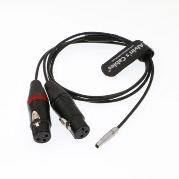 

Alvin's Cables Two XLR 3 Pin Female to FGG 00B 5 Pin Male Audio Input Cable for Arri Alexa Mini
