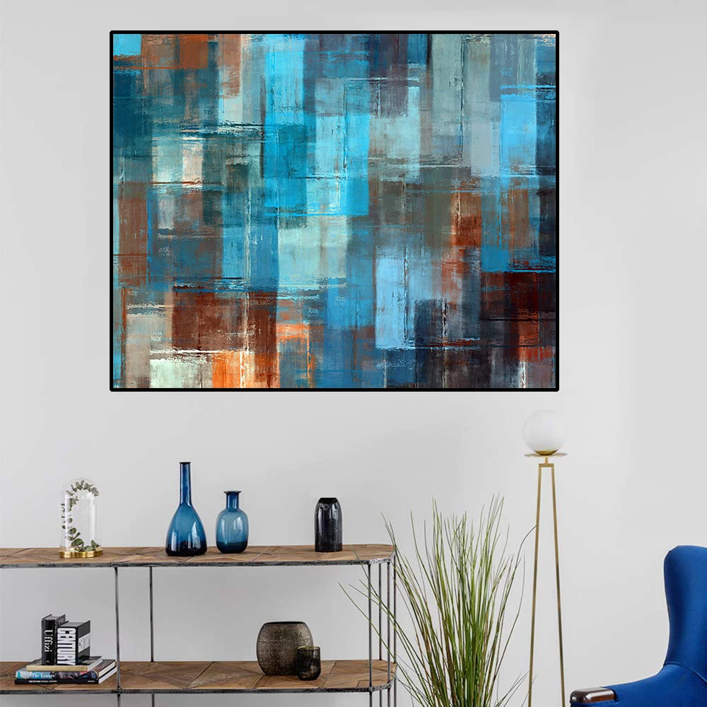 

Nordic Abstract Oil Painting Colorful Matching Modern Canvas Painting Wall Art Home Decoration Posters and Prints Home Decor