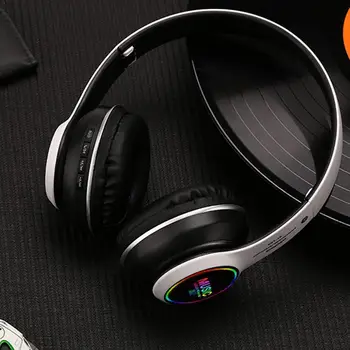 

LED Bluetooth 5.0 Wireless Headphones Earphones Bass Headset Cancelling Dropshipping Noise Headphone Ear Over Foldable Ster D9B1