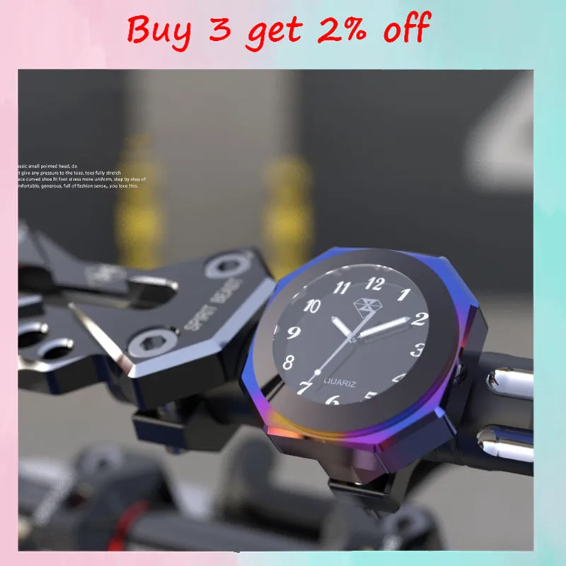 Horloge Universelle Étanche pour Guidon de Moto et Vélo, Support de Montre  en Aluminium avec Table Chromée de Haute Qualité, 22-28mm - AliExpress