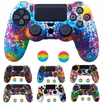 

Soft Cover For SONY Playstation 4 PS4 Case PS4 Pro Cover PS4 Slim Skin Controller Protection Cases Gamepad Silicone Gel Rubber