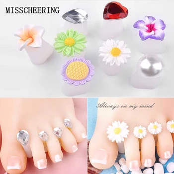 

8 pcs/set Nail Art Tools Silicone Toe Separator Foot Pads For Home And Salon Application Pedicure DIY Design Manicure Accessory