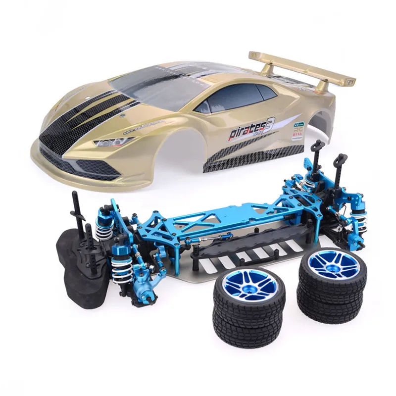 ZD комплект гоночных пиратс3 TC-10 1/10 4WD RC Car Tourning Vehicles комплект рамы из алюминиевого сплава без электронных деталей