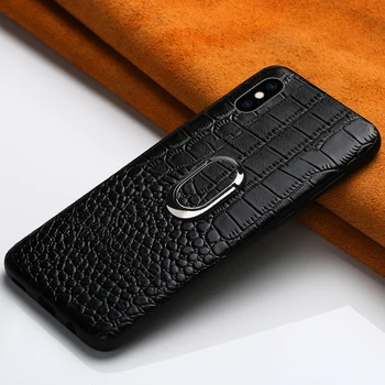 

Genuine Leather Magnetic bracket phone case for iphone 11 11 Pro max 7 6 8 Plus XS XR All inclusive business for iphone x case