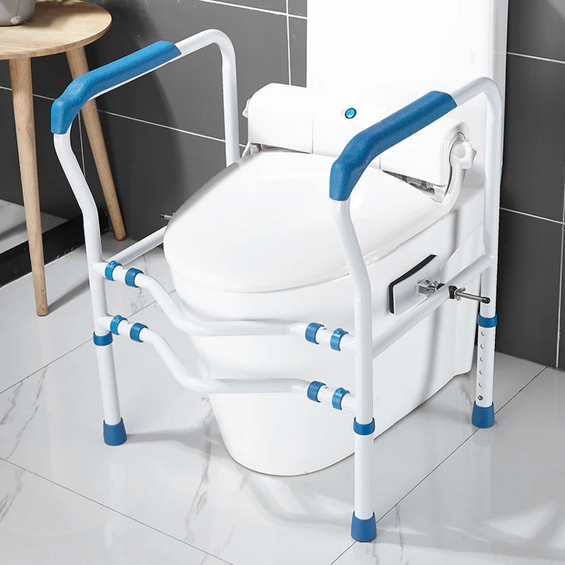 Защитные рельсы для туалета регулируемая высота медицинский Туалет стул для пожилых людей для инвалидов ванная комната Нескользящая вспомогательная рама поручни