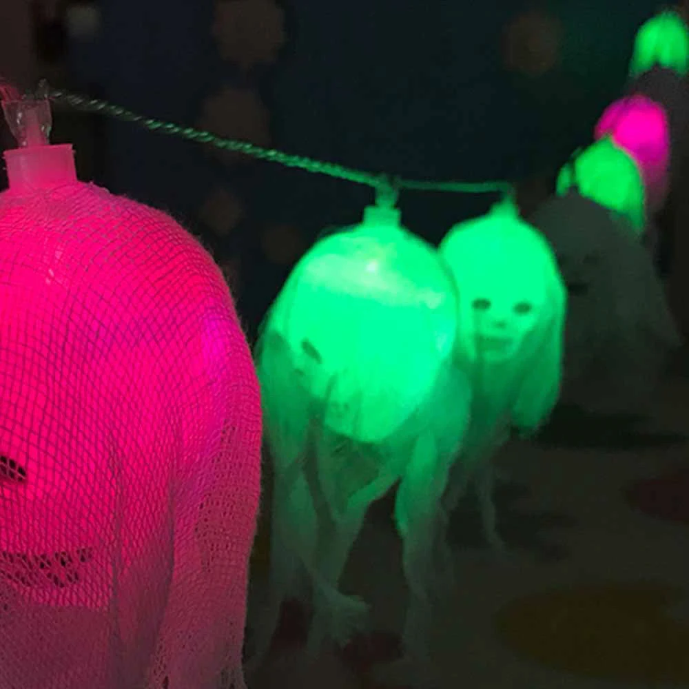 Super Bright Durable Yard Skull Outdoor Landscape Lamp String Light Fairy String Romantic Halloween Xmas Decor Festival Wedding