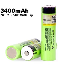 

1-10PCS Original NCR18650B 3.7V 3400mah 18650 Rechargeable Lithium Battery Suitable for Flashlight (No PCB)