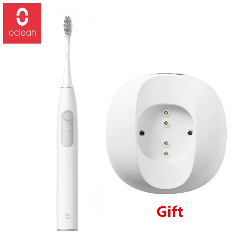 Add Charging Base Xiaomi Oclean Z1 sonic электрическая зубная щетка глобальная версия для взрослых IPX7 Водонепроницаемая ультра звуковая Автоматическая быстрая зарядка зубная щетка - Цвет: Add Charging Base