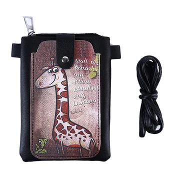 

2020 3D Cartoon Print Wallet Two Styles Optional Best Selling Ladies Mini Phone Bag High Quality Funny Simple Shoulder Bag