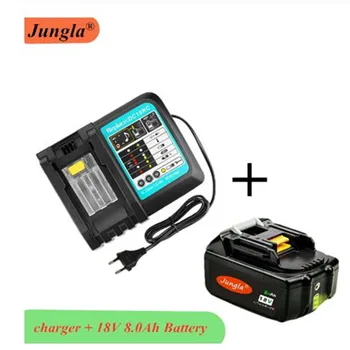

2PCS Original 18V 8Ah Rechargeable Battery 8000mah Li-Ion Battery Replacement Power Tool Battery for MAKITA BL1880 BL1860 BL1830
