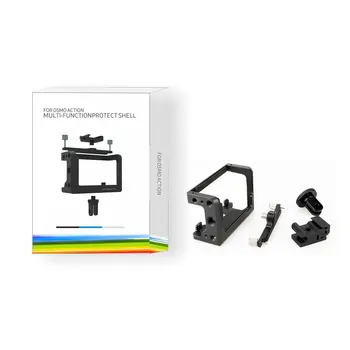 

Metal Rabbit Cage Shell Case Cover Vlog Aluminum Alloy Protective Frame Housing Accessories For DJI Osmo Action Camera