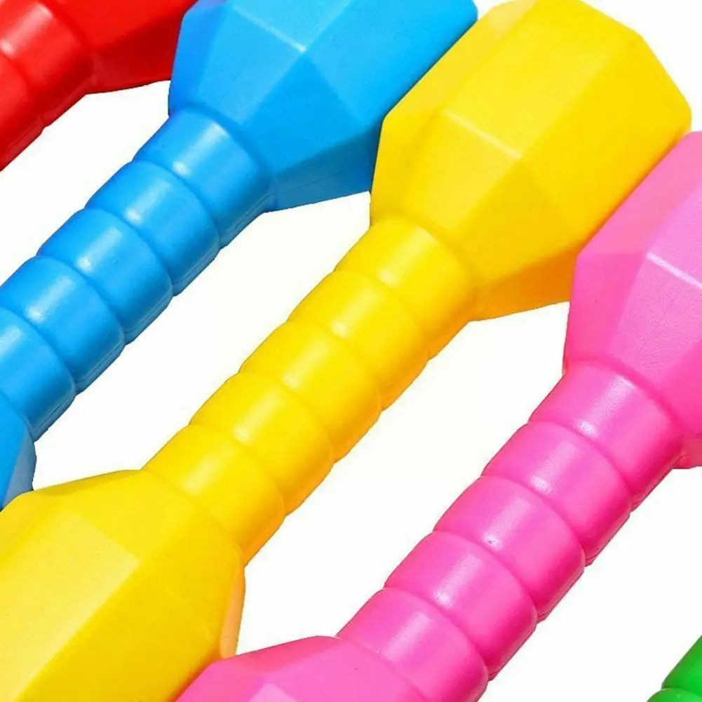 Kids Fitness Equipment Kindergarten Pe Exercise Props Dumbbells Hand Children's Dancing Fitness Home Weights Toys Exer G7G2 1PCS adjustable dumbbell