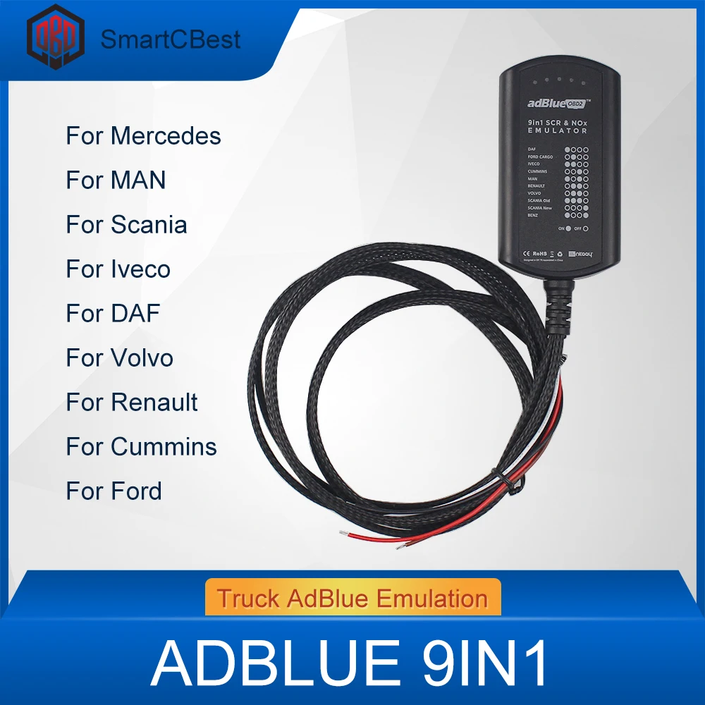 Adblue 9 в 1 Adblue 8 в 1 9 в 1 грузовик Ad-Blue Emulation для мужчин для MB для SCANIA для IVECO для DAF для VOLVO для RENAULT