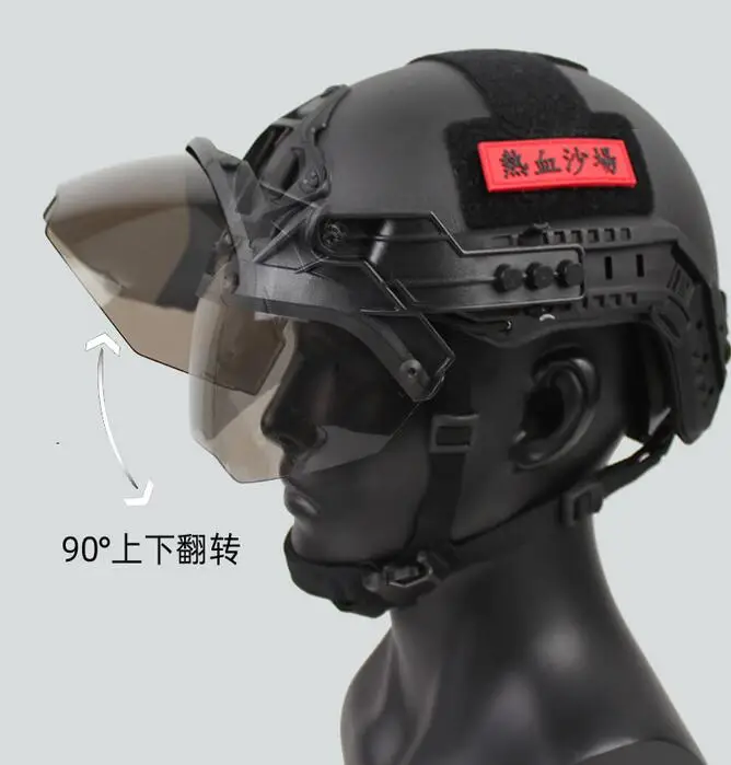 Masque Antidéflagrant Transparent Pour Casque Mich - Bouclier Facial Neuf