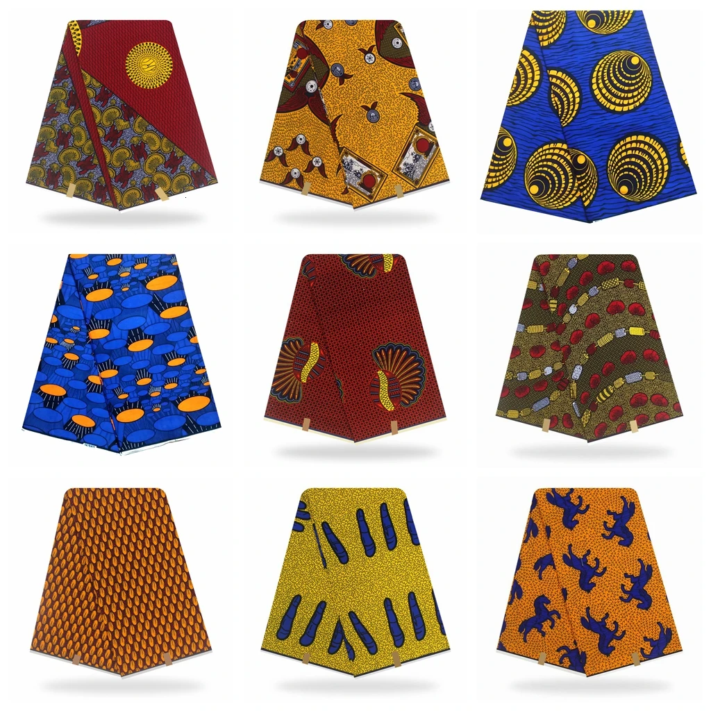 Высокое качество африканские принты ткань Анкара настоящий голландский воск нигерийский стиль 6 ярдов/шт хлопок