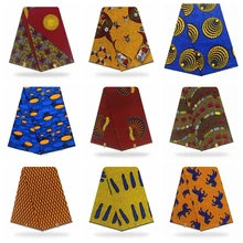 Высокое качество африканские принты ткань Анкара настоящий голландский воск нигерийский стиль 6 ярдов/шт хлопок