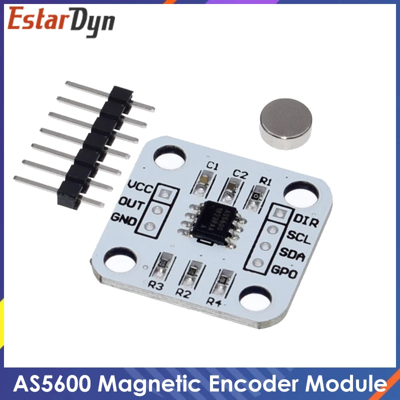 AS5600 magnetic encoder magnetic induction angle measurement sensor ...