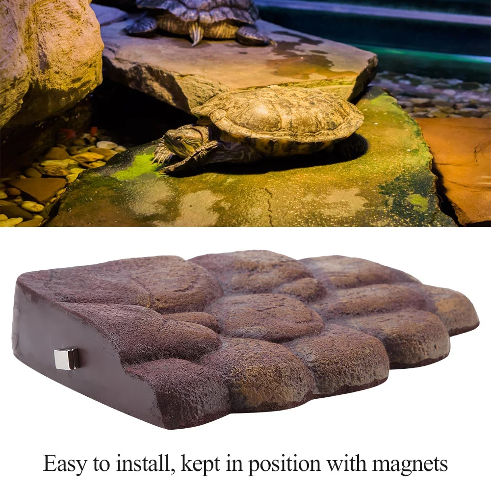 Reptiles Tank Floating Island Aquarium Magnetic Basking Floating Island Platform Reptile Platform