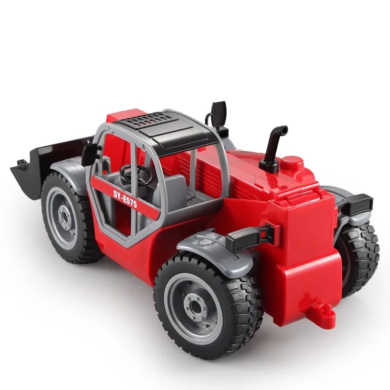 Новая высокая имитация дистанционного управления RC Телескопическая рука погрузка погрузчик грузовик моделирование звук усадка Лопата Инженерная