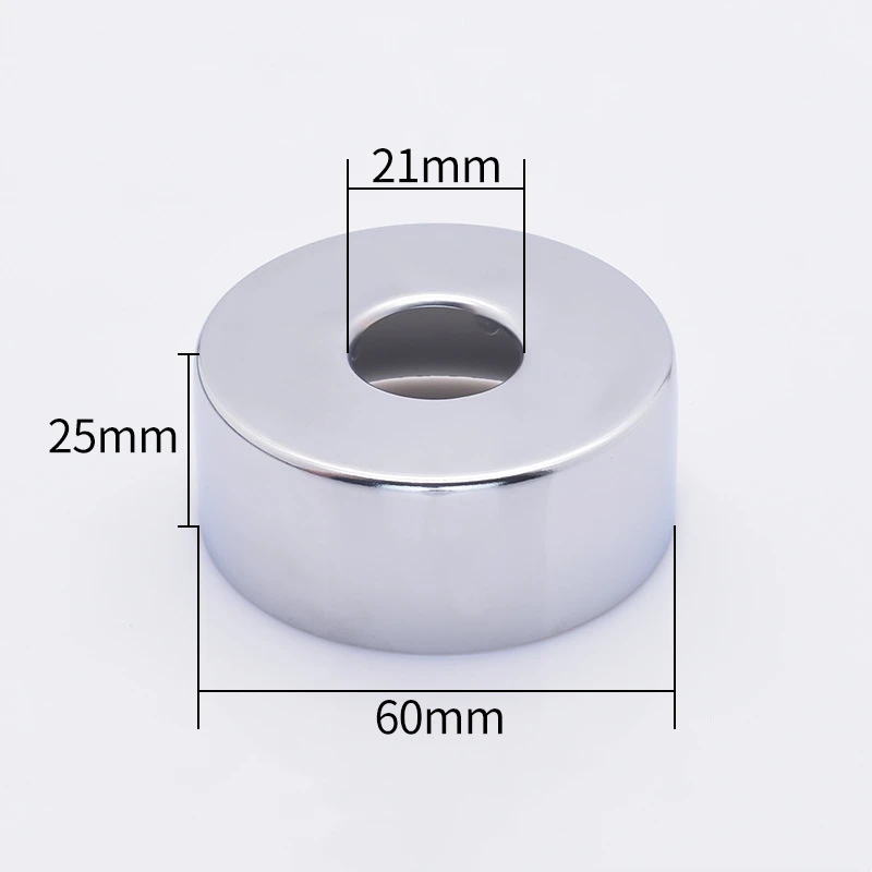 1PC Faucet Decorative Cover 304 Stainless Steel Chrome G1/2' Wide and Thick Thickened Mixed Water Triangular Valve Faucet Cover