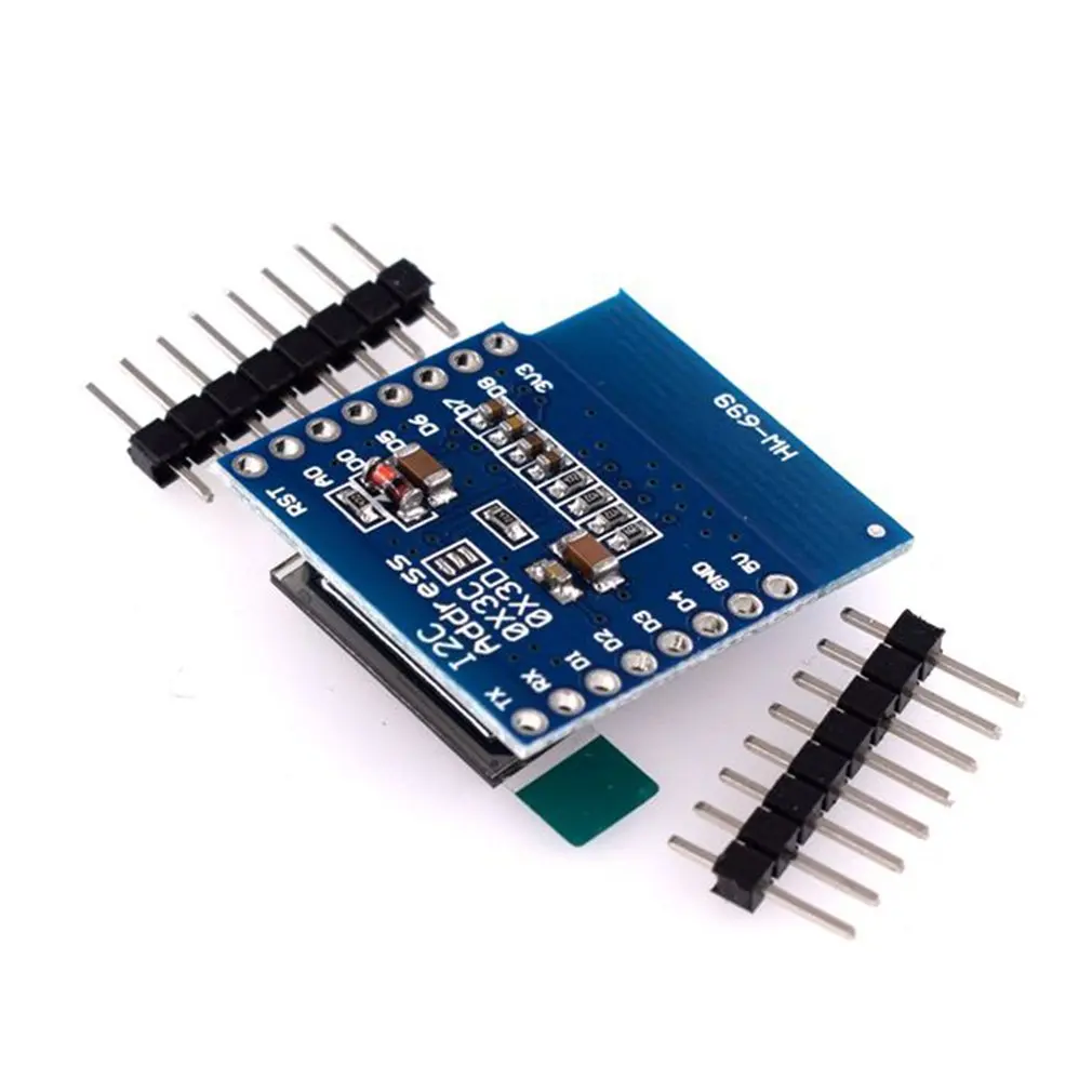 HW-699 0,66 дюймовый OLED дисплей модуль для D1 Мини ESP32 модуль Arduino AVR STM32 64x48 ЖК-экран IIC IEC OLED