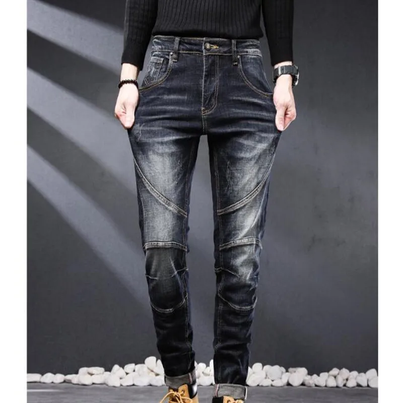 

2022 New Mens Jeans Men Jean Homme Denim Stretch Pants Slim Fit Trousers Hip Hop Fashion panta
