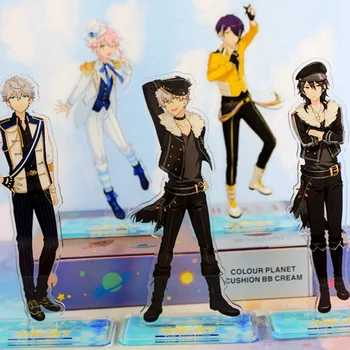

Anime Ensemble Stars: Trickstar Hidaka Hokuto Akehoshi Subaru Cosplay Acrylic Stand Figure Model + Badge