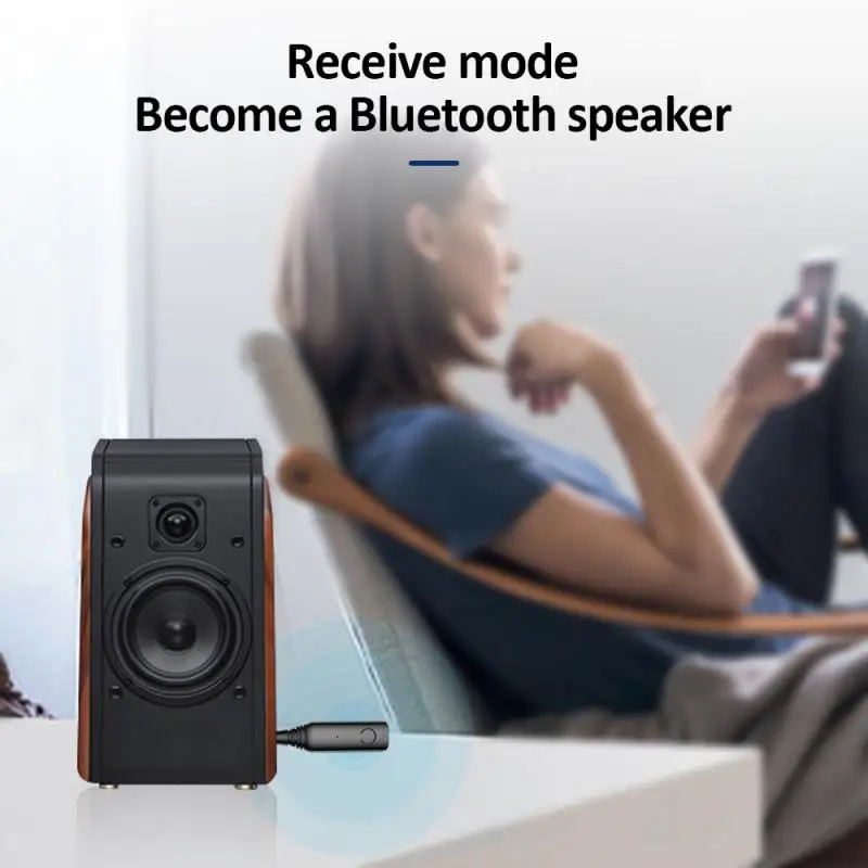 Беспроводной Bluetooth приемник передатчик 3,5 мм Aptx 2в1 Bluetooth 5,0 адаптер для наушников динамик беспроводной аудио передатчик ТВ