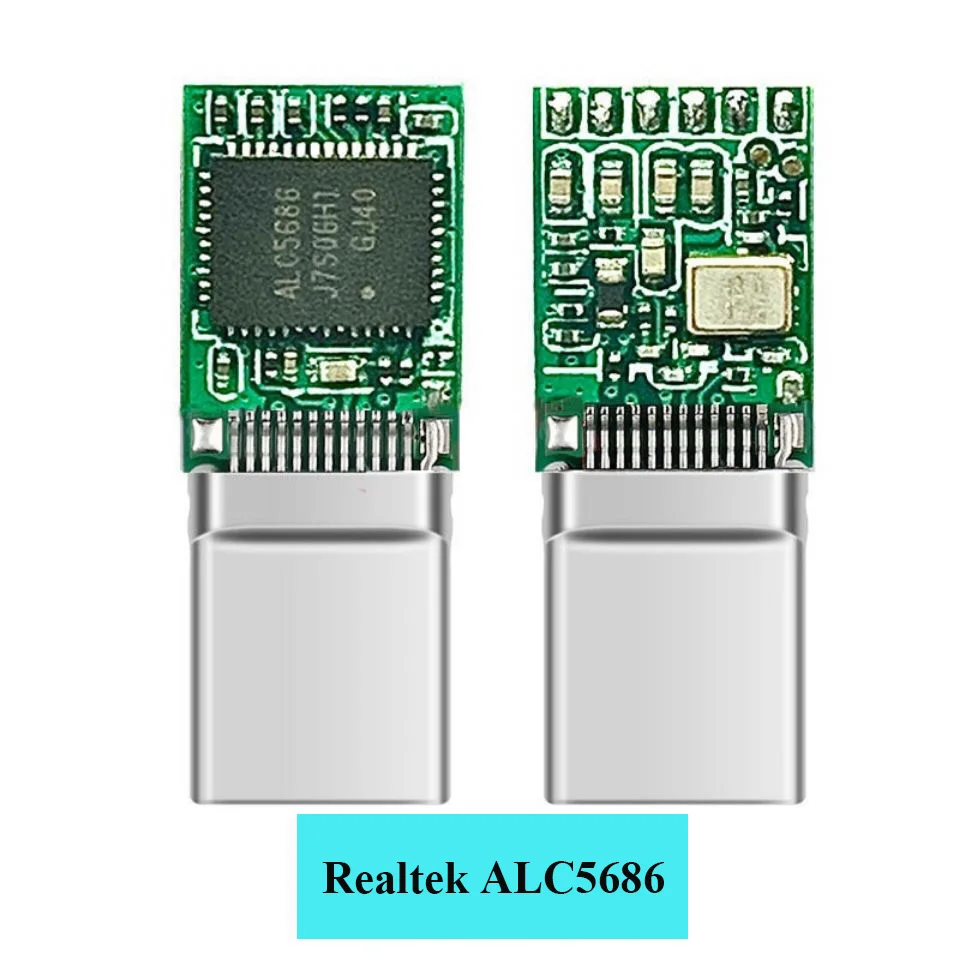Realtek ALC5686 USB Type C To 3 5mm Jack DAC Headphone Amplifier HIFI Decoder Audio Adapter Converter For Xiaomi Huawei Android