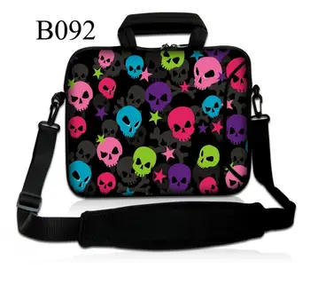

Colorful Skull 10" Laptop Shoulder Sleeve Bag For Samsung Galaxy Tab 3 10.1"/Ipad Air 2/ipad 6/Microsoft Surface 2 GALAXY Tab S