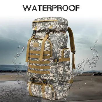 

Mountaineering Backpack Backpack Outdoor Climbing Bag Field Pack Outdoors Oxford Cloth 80L Rucksack Knapsack Durable