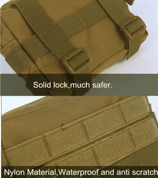 

Tactical Molle Pouch EDC Multi-purpose Belt Waist Pack Bag Utility Phone Pocket