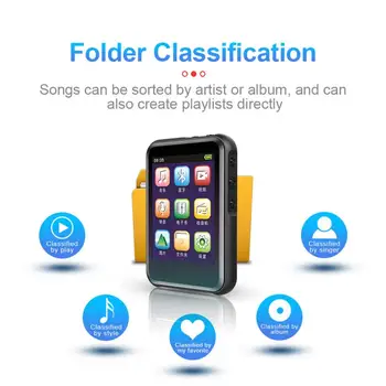 

New M16 MP4 Player 2.4 Inch LCD Full Screen Optional with Bluetooth Music Player Stereo Mini Player Portable Slim MP3 MP4 Player