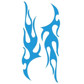 

1Pair Universal Flame Auto Car Body Graphic Decal Large Flaming Sticker Decor