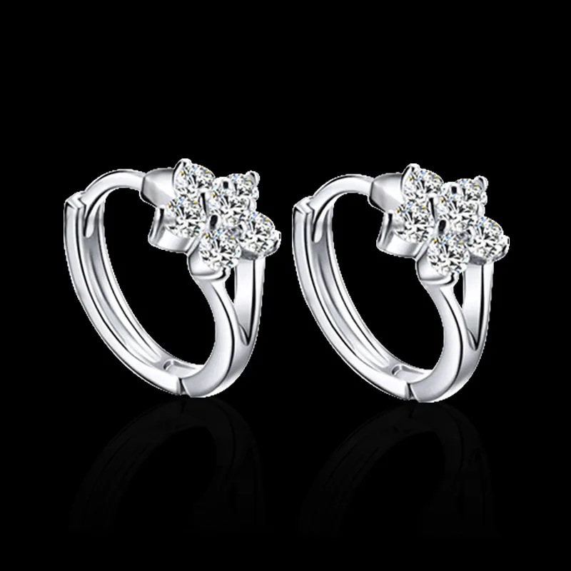 Женские серьги гвоздики из серебра 925 пробы с фианитом|silver stud earrings|sterling silver