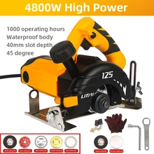 Máquina de corte eléctrico de azulejo de piso portátil, cortador Industrial de piedra de ladrillo de cerámica, 4800W