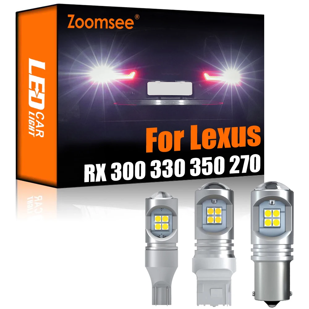 Zoomsee Комплект из 2 предметов белая обратный светодиодный для Lexus RX 300 330 350 270 400h 450h