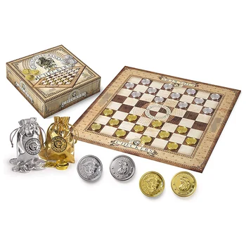 

Harii Chess Board Game Potter Gringots Checkers Card Game Set Silver Gold Pieces Fans Collector's Edition
