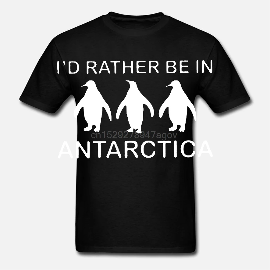 Футболка с надписью Id Rare Be In Antarctica (s-xxl) | Мужская одежда