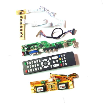 

For M190EN01 V1 V2 keyboard+Remote+Inverter LCD panel monitor T.V53 drive card board HDMI VGA USB AV RF LVDS 4CCFL 30Pin DIY kit